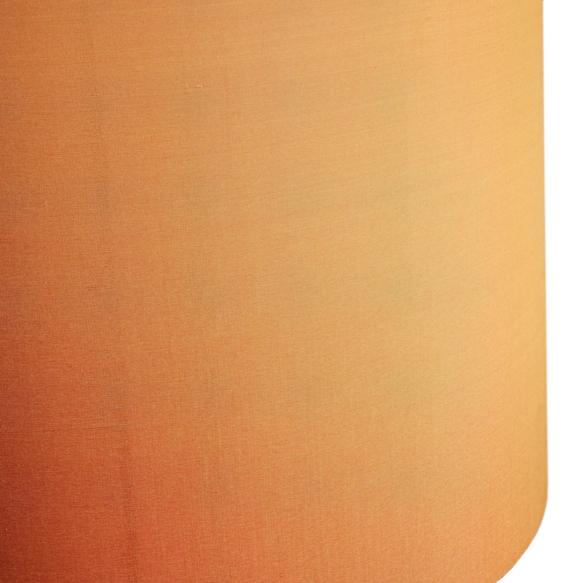 11cm drum shade in Saffron dupion silk