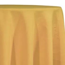 2pcs - Premium Poly (Poplin) Table Linen 108" Round - Gold 1671