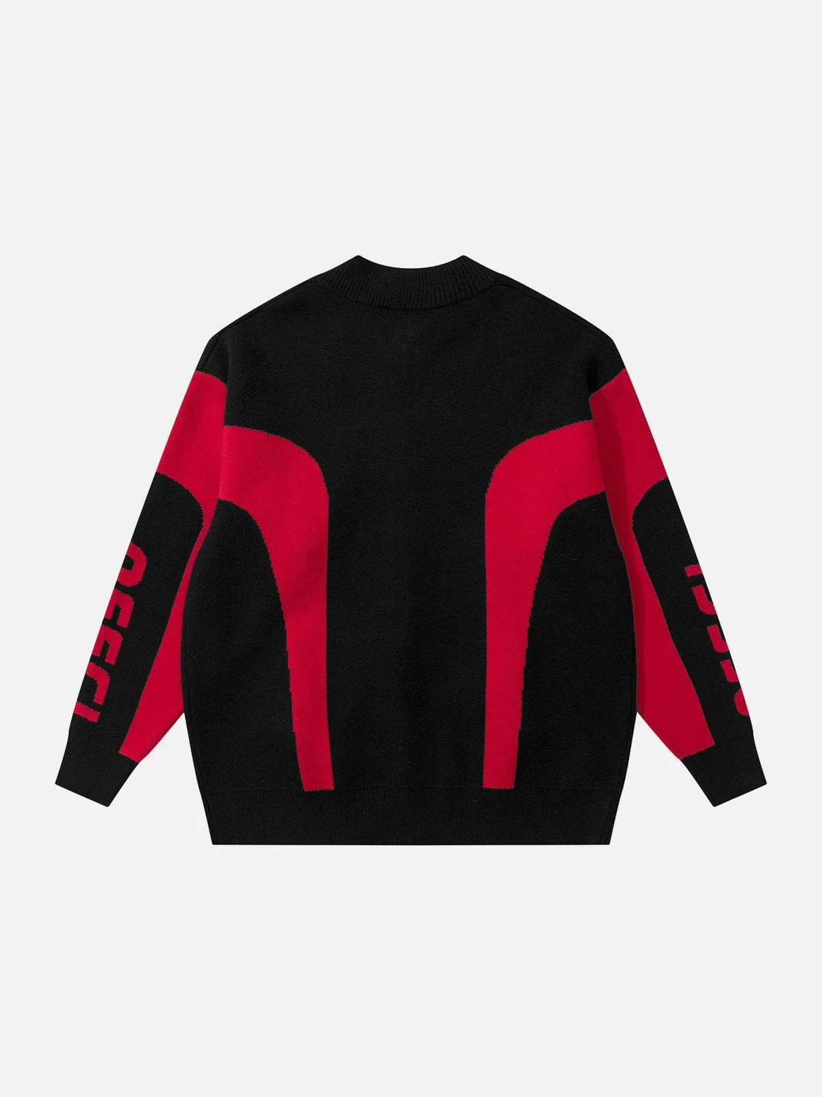 AlanBalen® - Colorblock Racing Cardigan