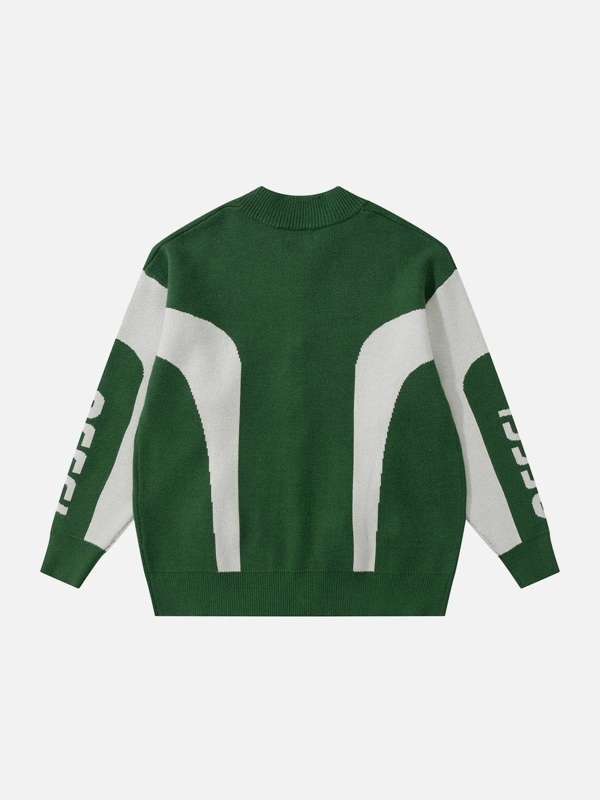 AlanBalen® - Colorblock Racing Cardigan