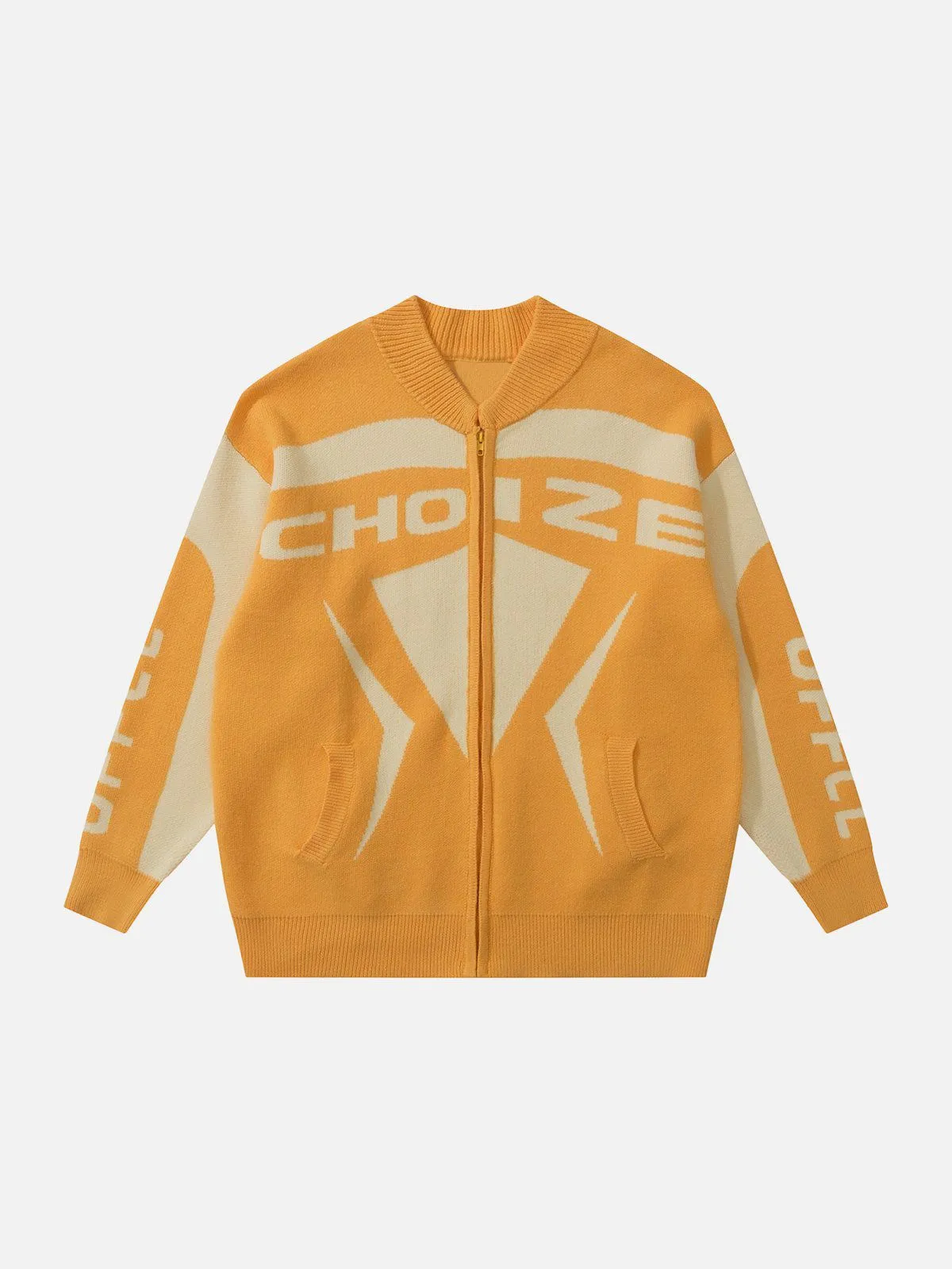 AlanBalen® - Colorblock Racing Cardigan