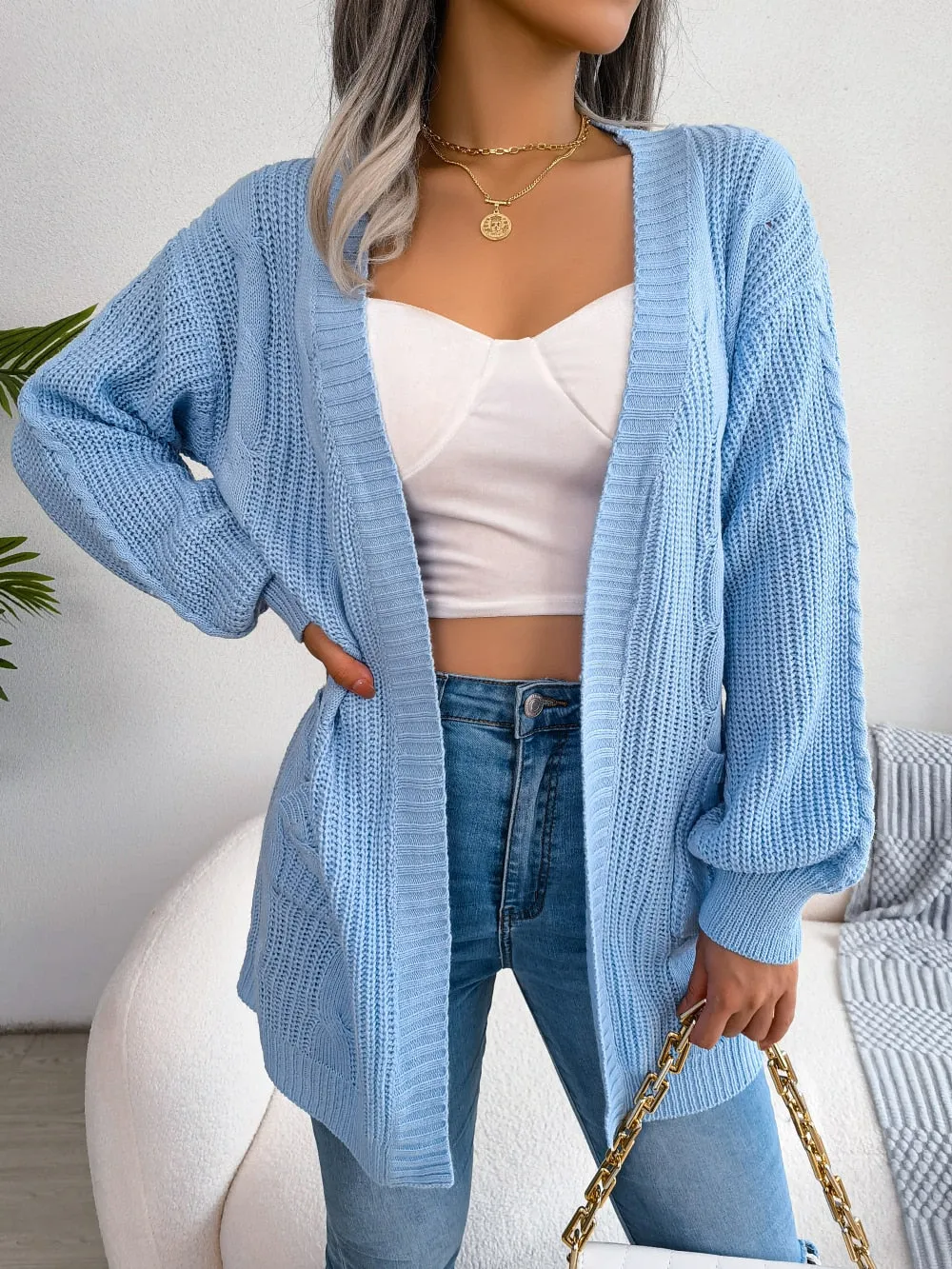Amy Fashion - Autumn Winter Knitted Women Cardigan