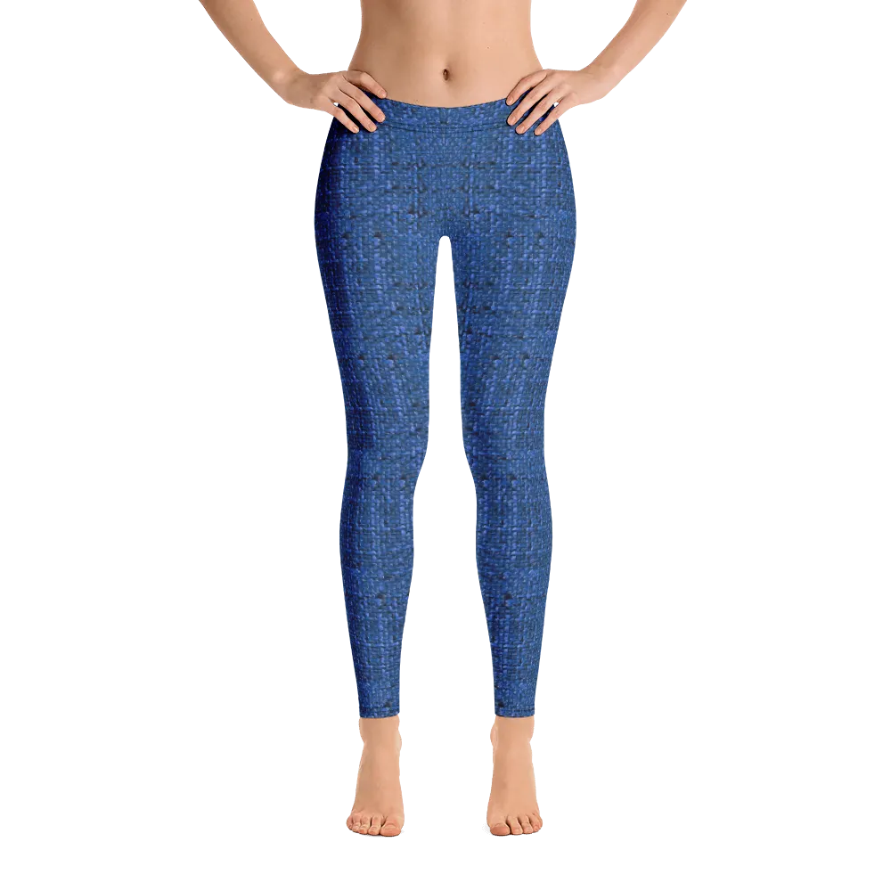Blue Boucl Leggings