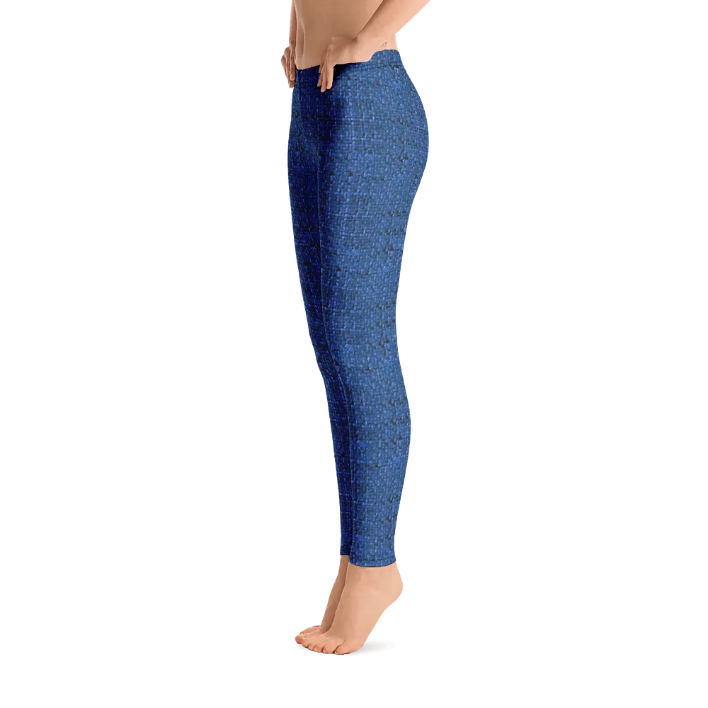 Blue Boucl Leggings