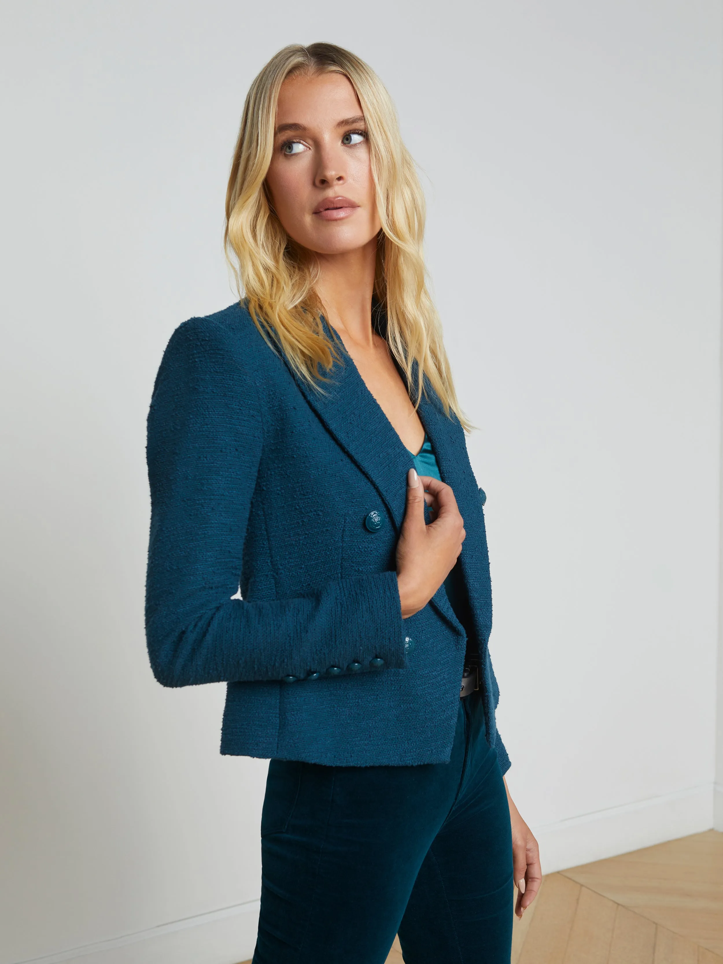Brooke Open-Front Blazer