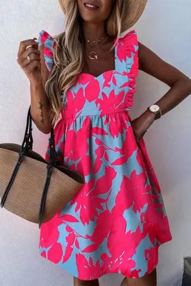 CAMELLIA RUFFLES MINI DRESS
