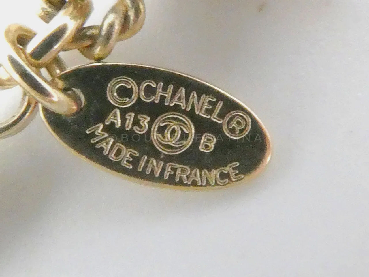 Chanel 13B Oversized "Tweed" Giant CC Multi Chain Choker