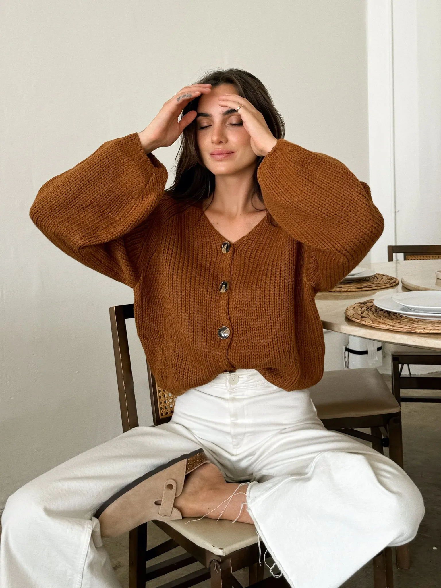 Cinnamon Chunky Knit Sweater