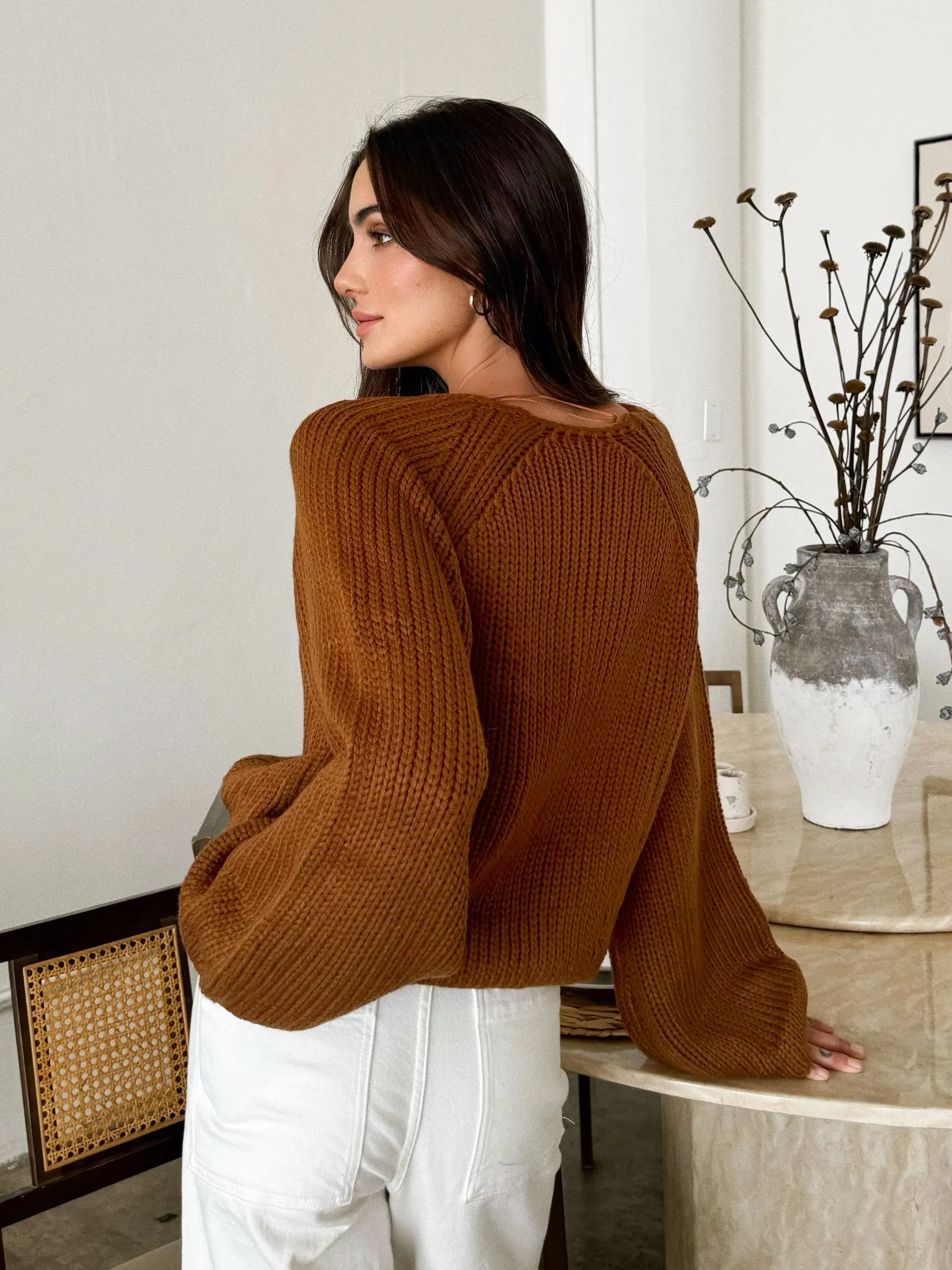 Cinnamon Chunky Knit Sweater