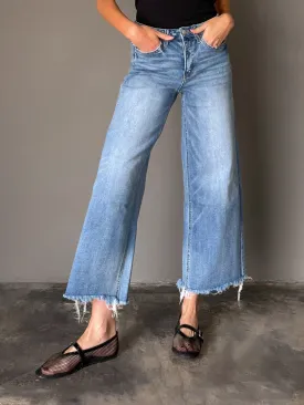City Limits Crop Wide Leg Jeans