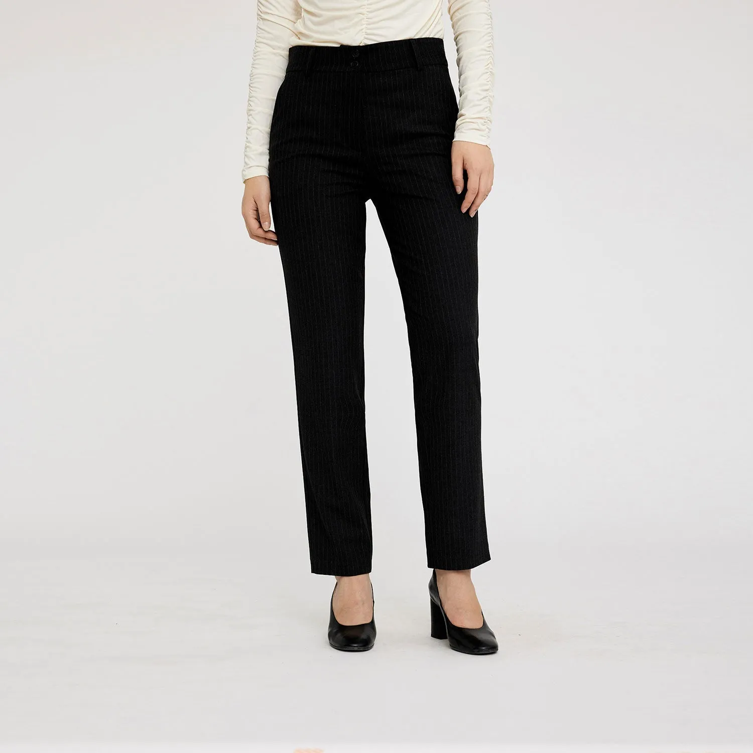 Daphne pants 553 - Five Units - Charcoal Pinstripe