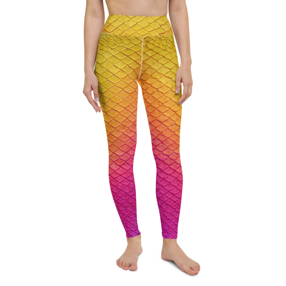 Hibiscus Bliss High Waisted Leggings
