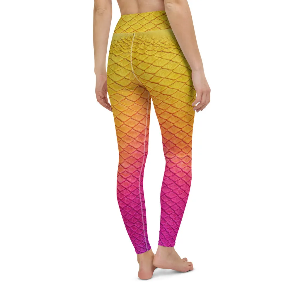 Hibiscus Bliss High Waisted Leggings
