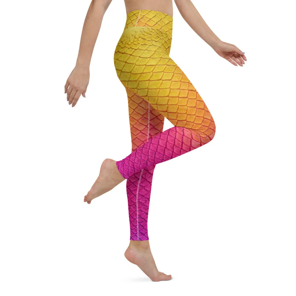 Hibiscus Bliss High Waisted Leggings