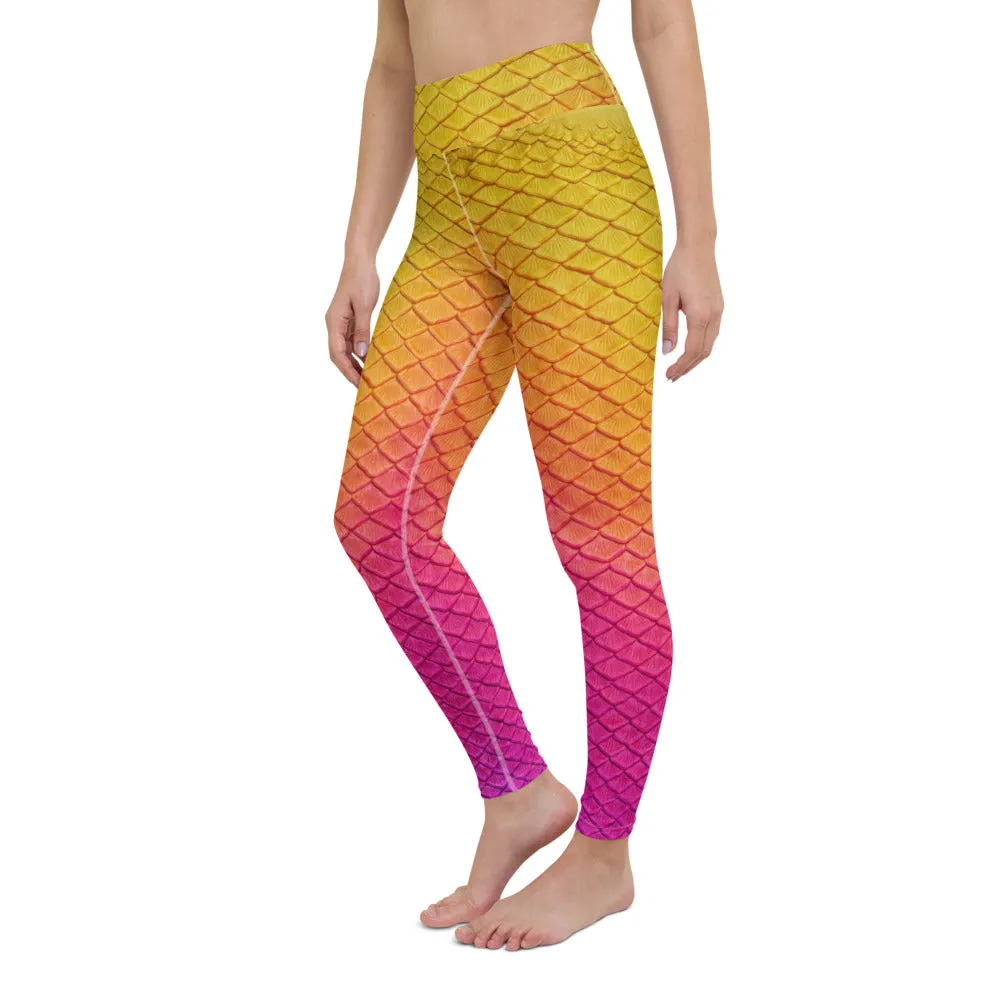 Hibiscus Bliss High Waisted Leggings