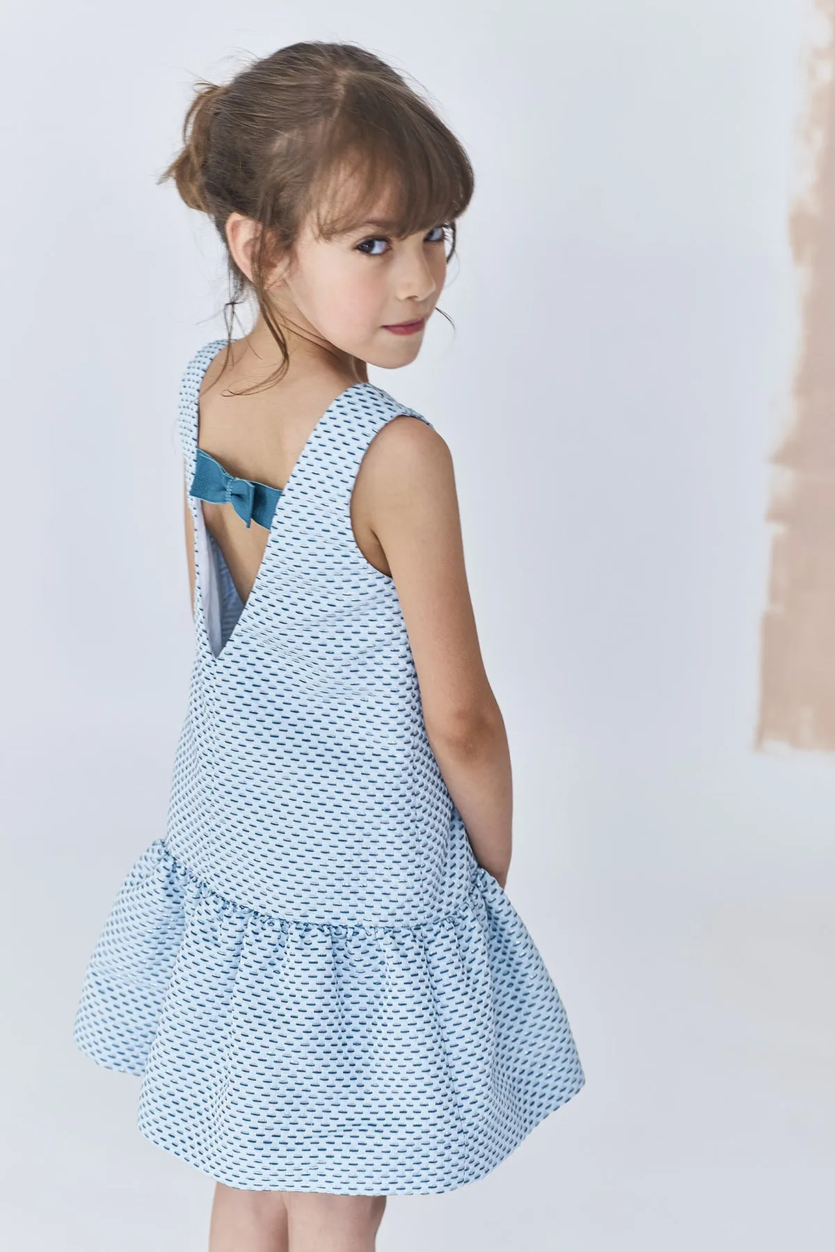 Jean Bourget Jacquard Lurex Girls Dress
