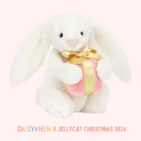Jellycat Bashful Bunny with Present Little