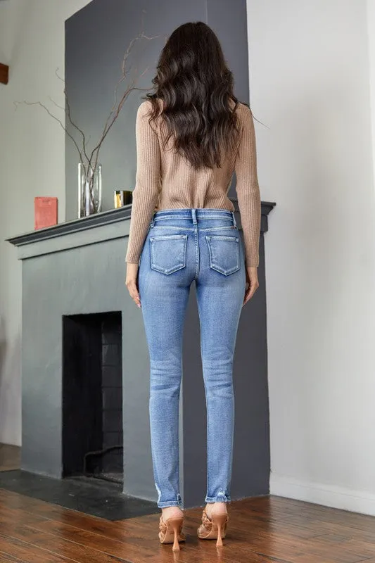 Kancan Mid Rise Super Skinny Jeans
