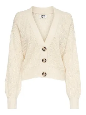 Knitted cardigan JDY Justy, cream