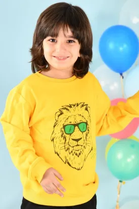 LION YELLOW SWEATSHIRT (FLEECE)