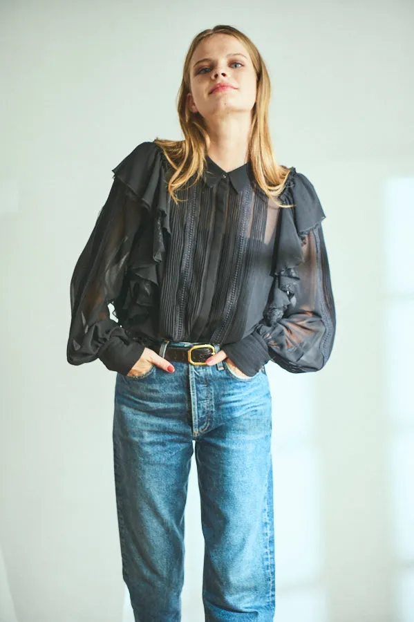 Loliana Blouse <br>-BLK-