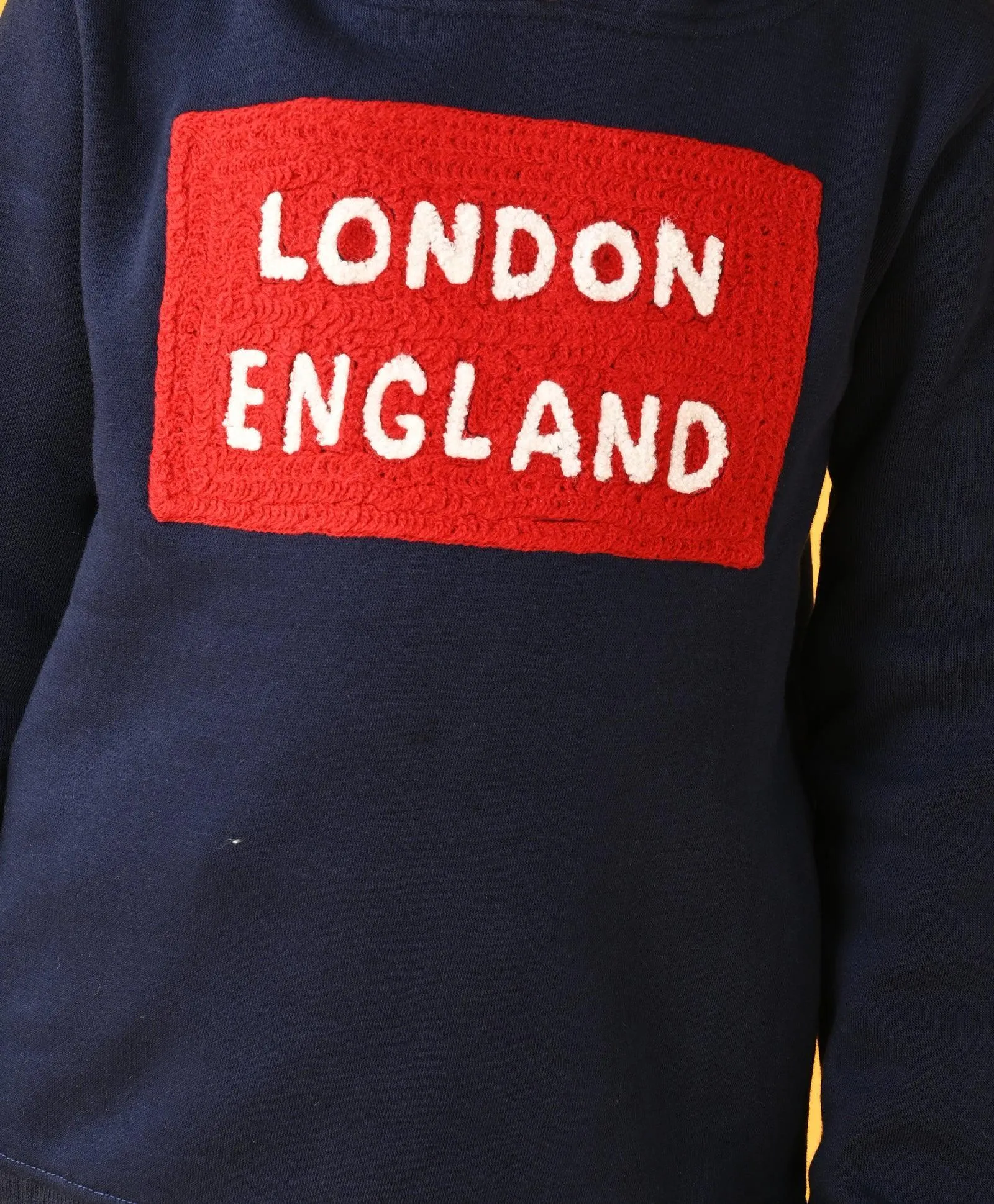 LONDON ENGLAND FLEECE BOYS HOODIE - NAVY