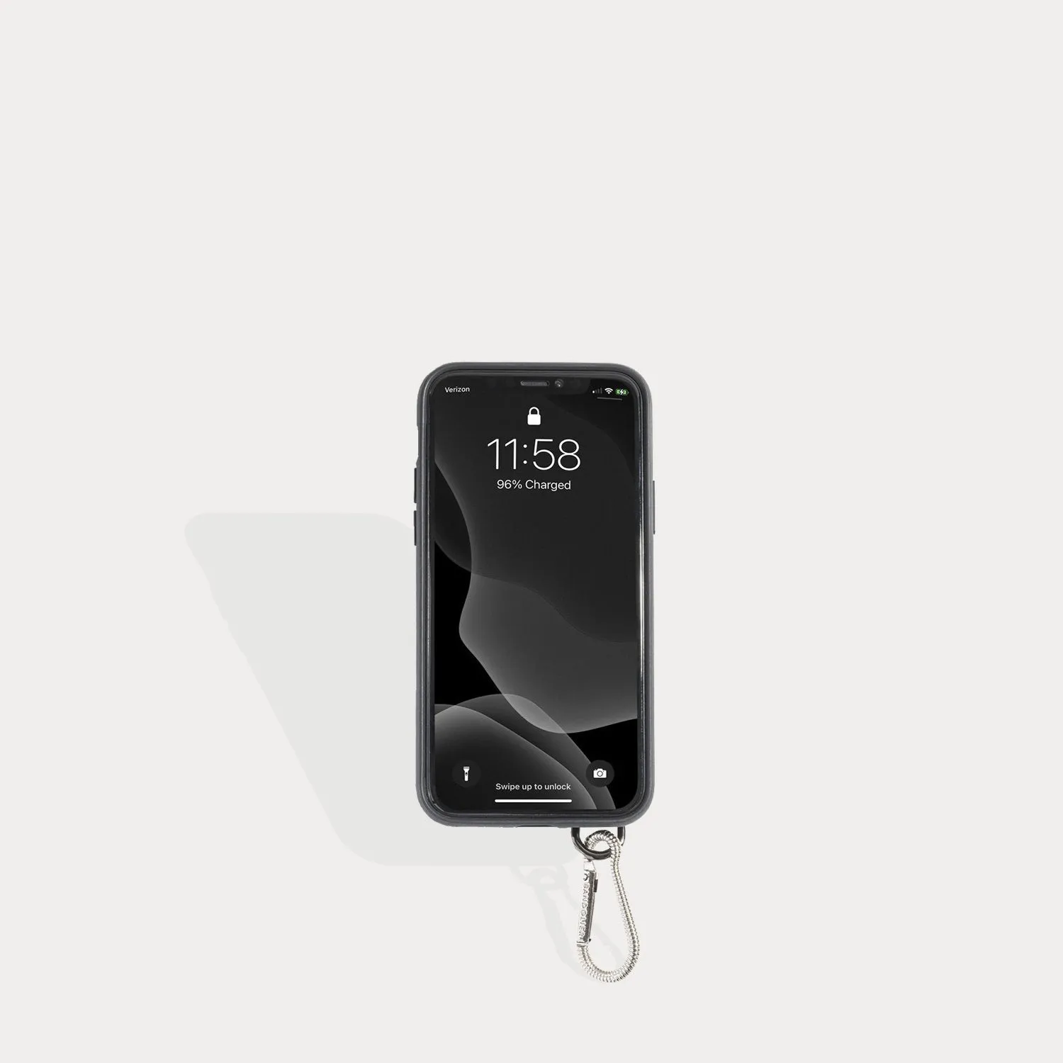 Morgan Belt with Ryder Carabiner - Black/Silver