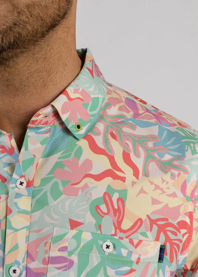 Murraytisse Men's Button Down | White/Multi