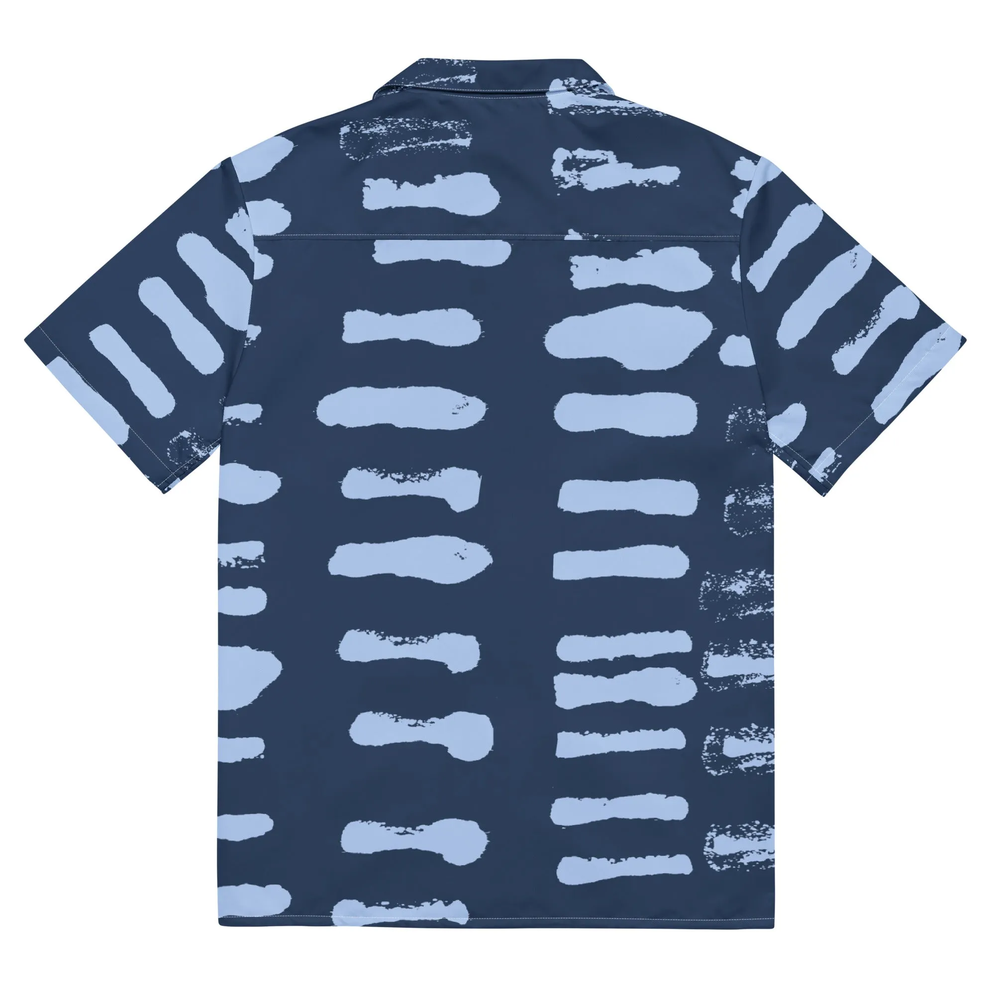 MY Lite Blue Abstract Button Down Unisex Shirt