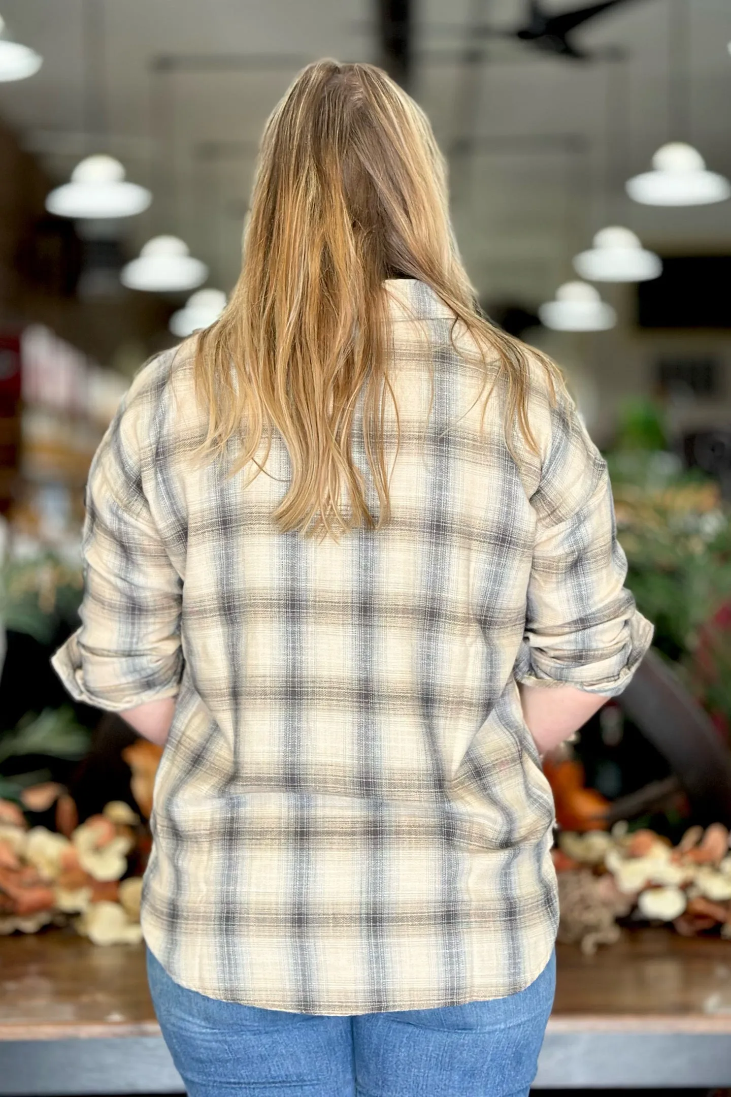 Oversized Drop Shoulder Flannel