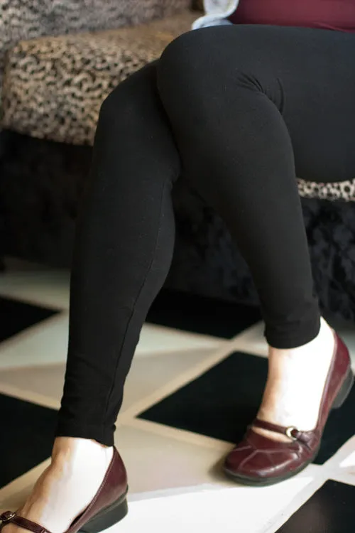 Plus Size High Waisted Full Length Leggings
