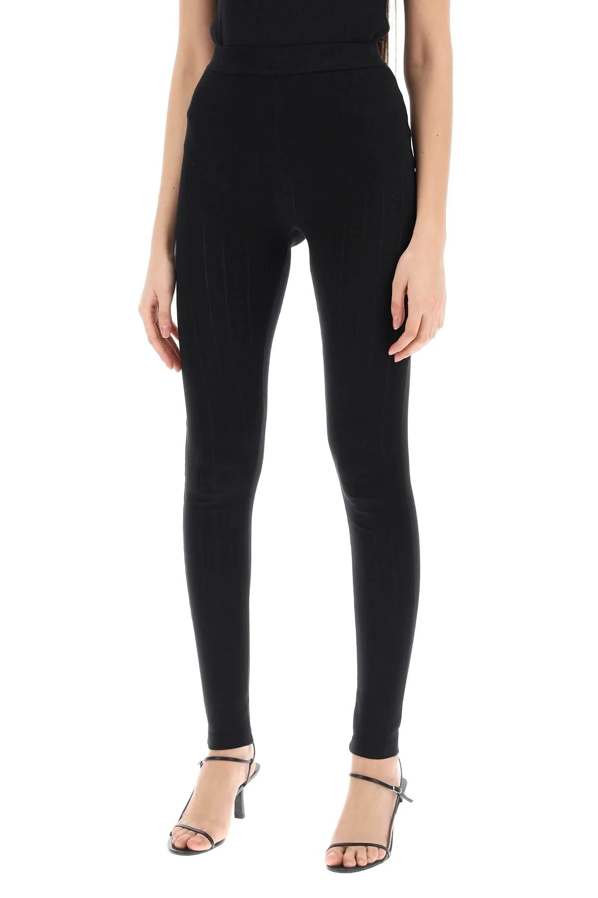 "edie pointelle knit CL3007 GOTS BLACK
