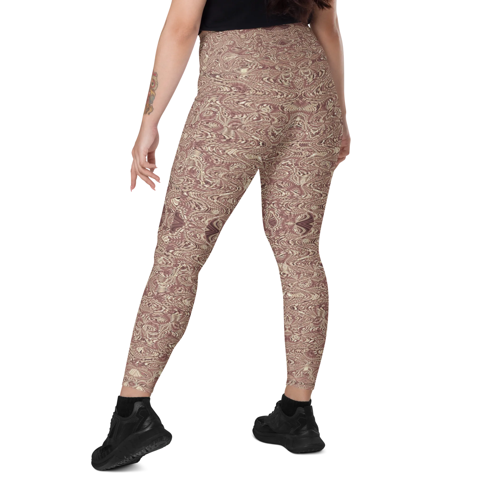 Recursia Alchemical Vision Leggings With Pockets In Pink