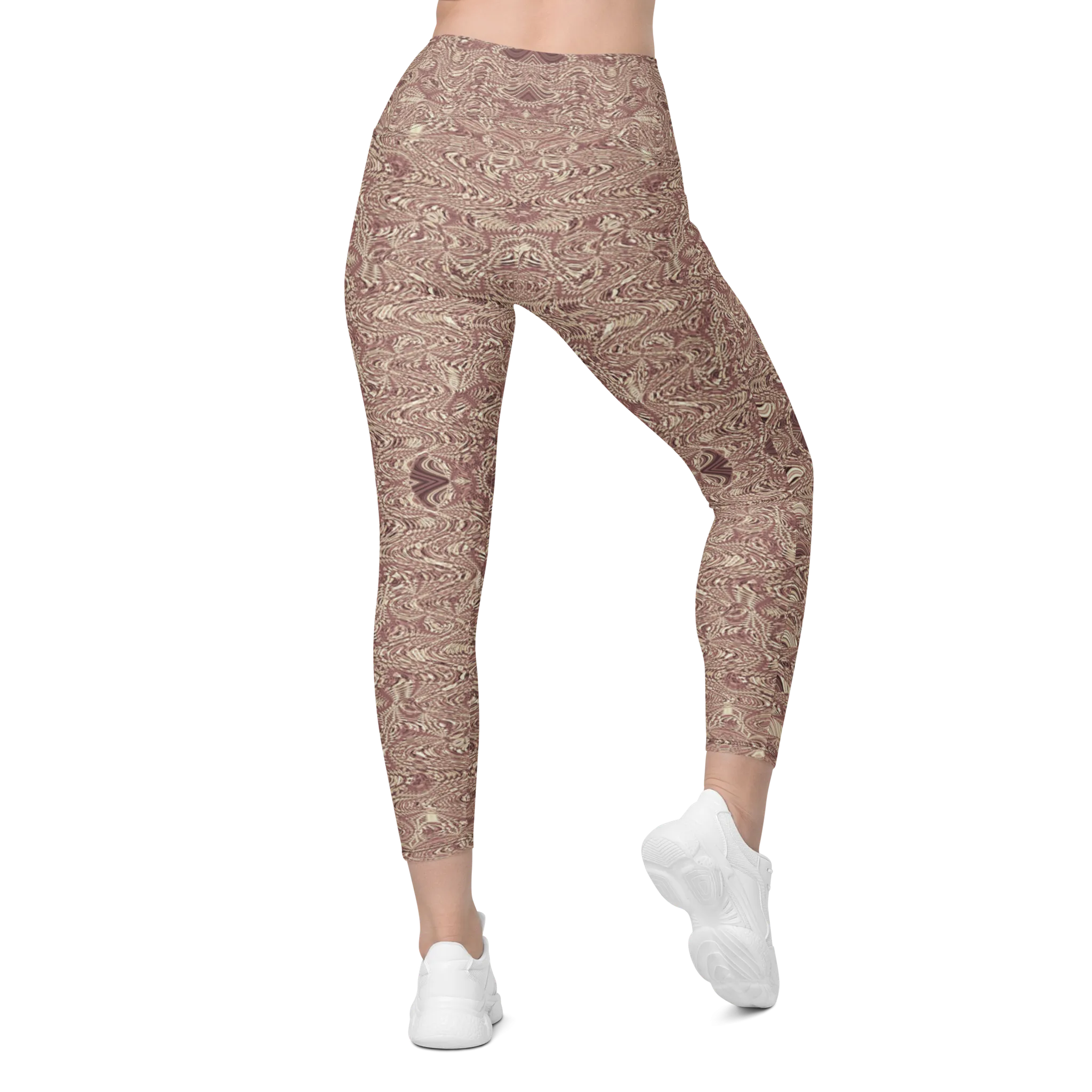 Recursia Alchemical Vision Leggings With Pockets In Pink