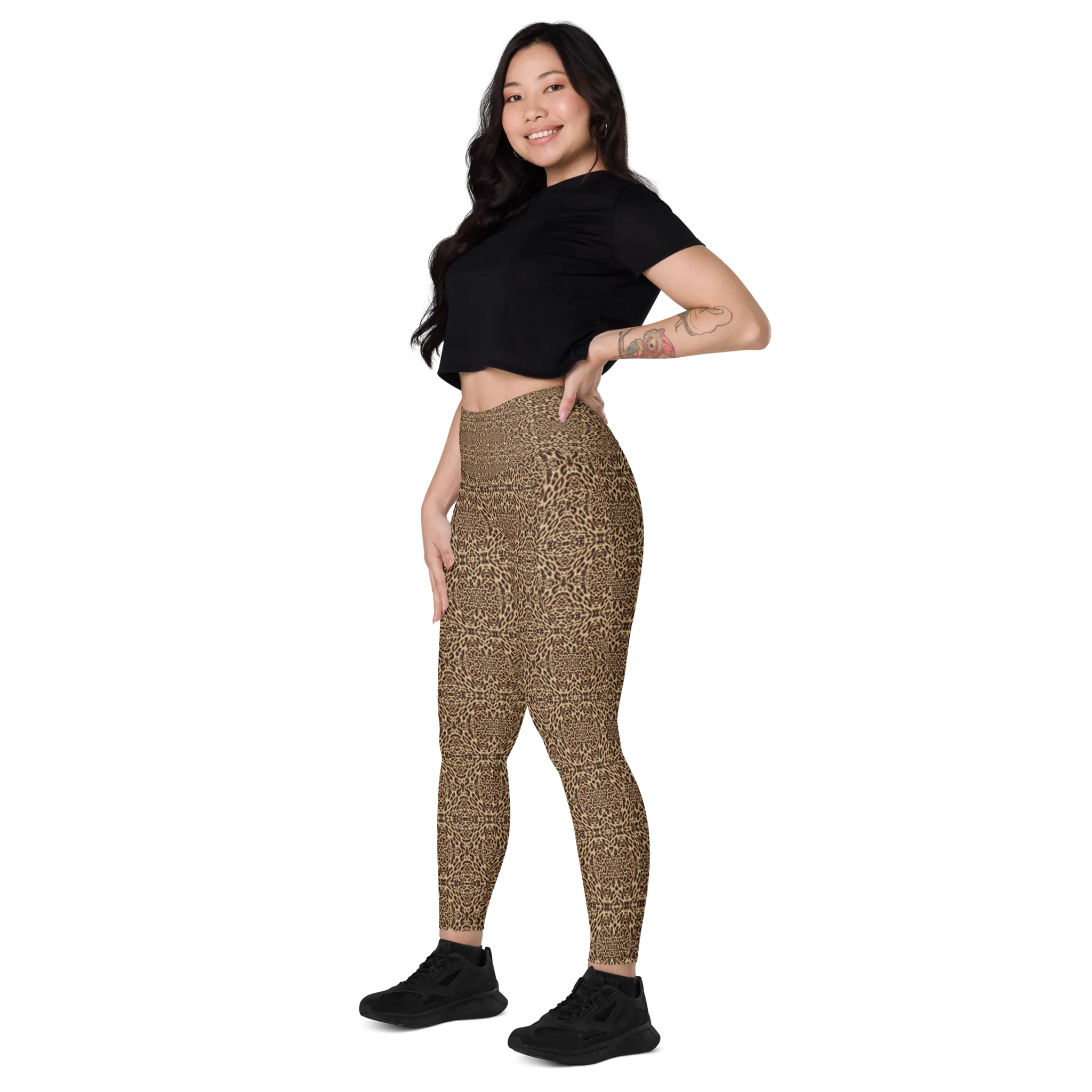 Recursia Contemplative Jaguar I Leggings With Pockets