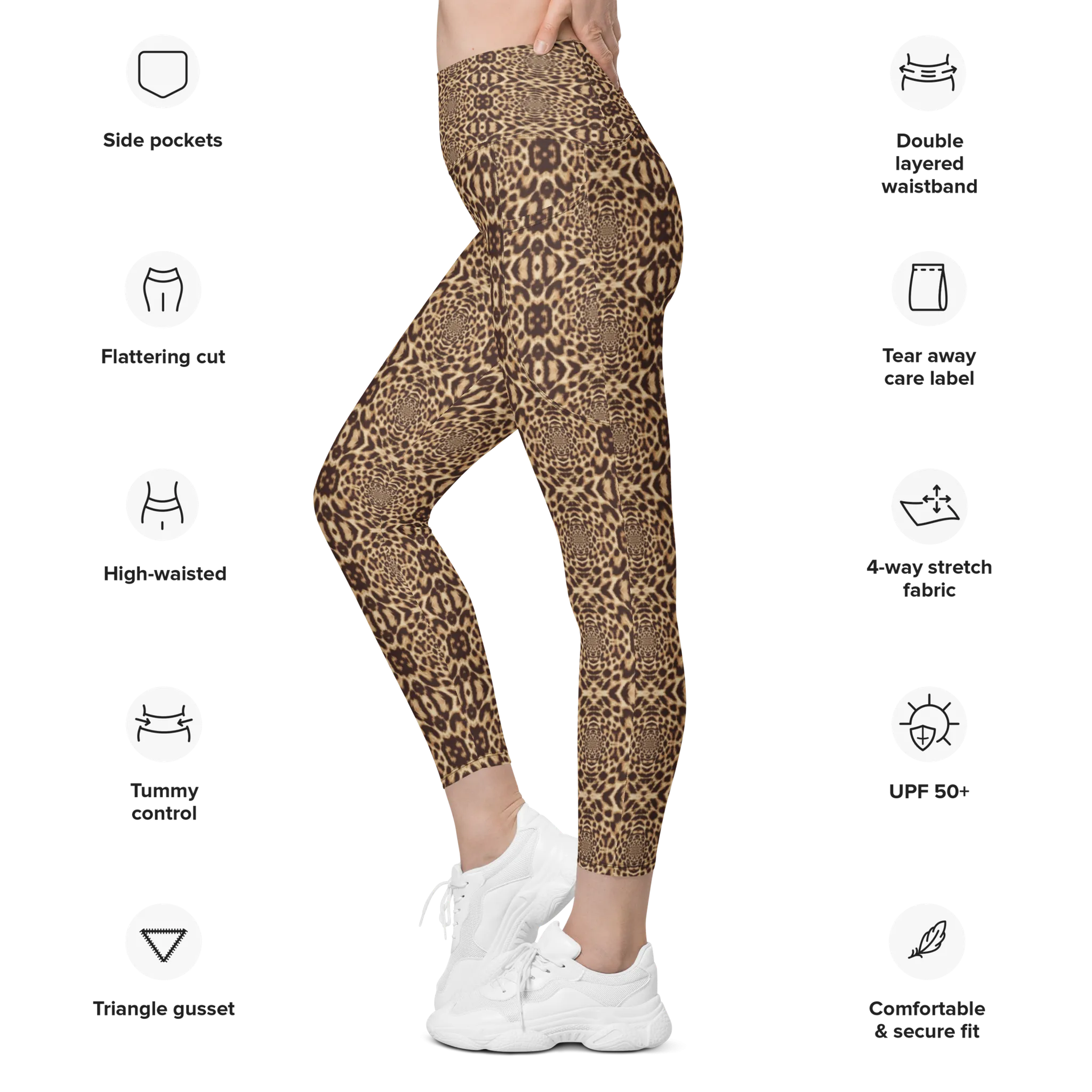 Recursia Contemplative Jaguar II Leggings With Pockets