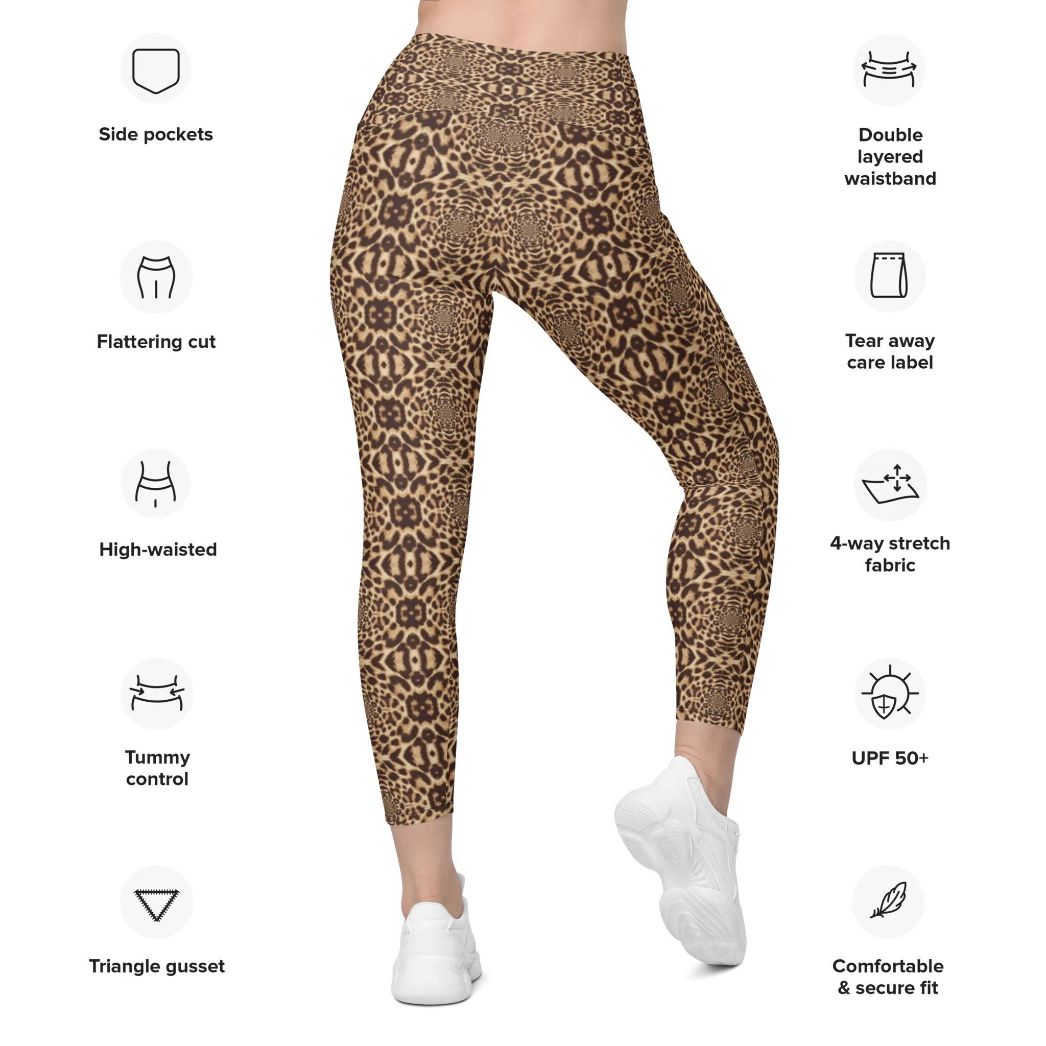 Recursia Contemplative Jaguar II Leggings With Pockets