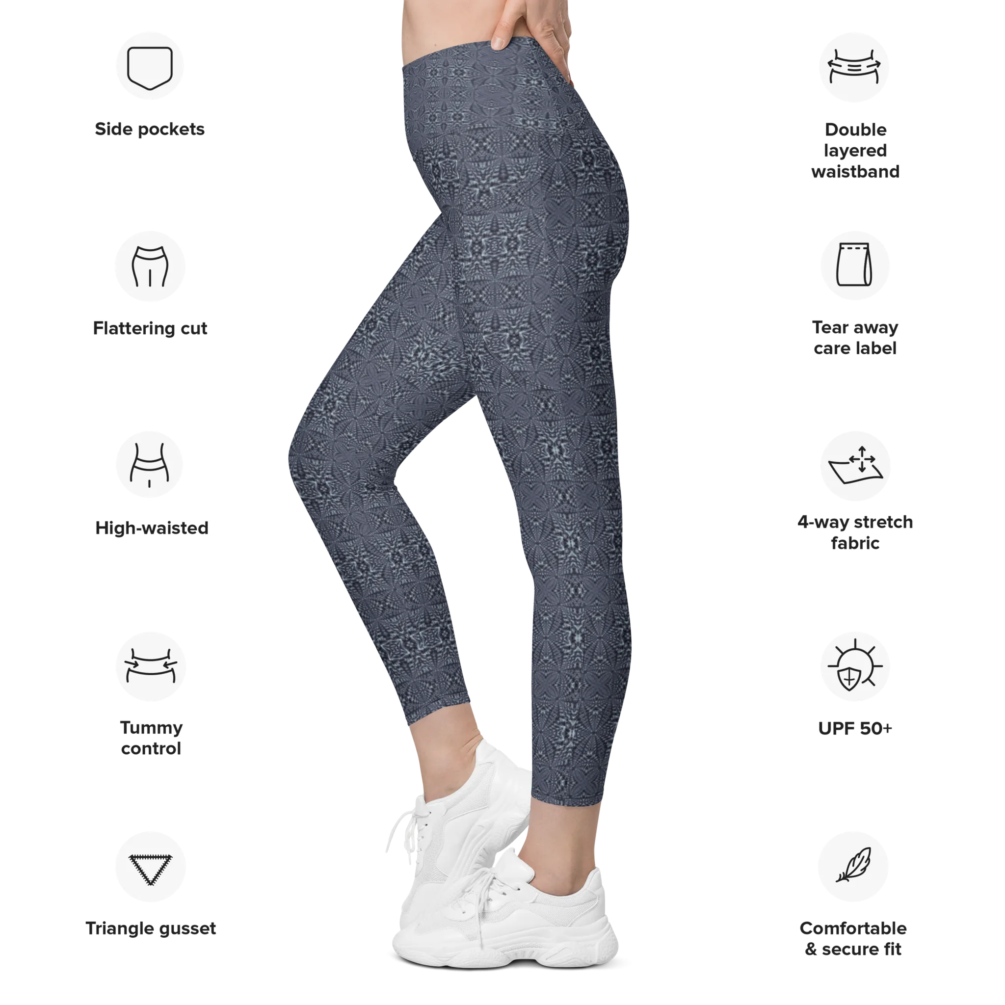 Recursia Fabrique Unknown I Leggings With Pockets In Blue
