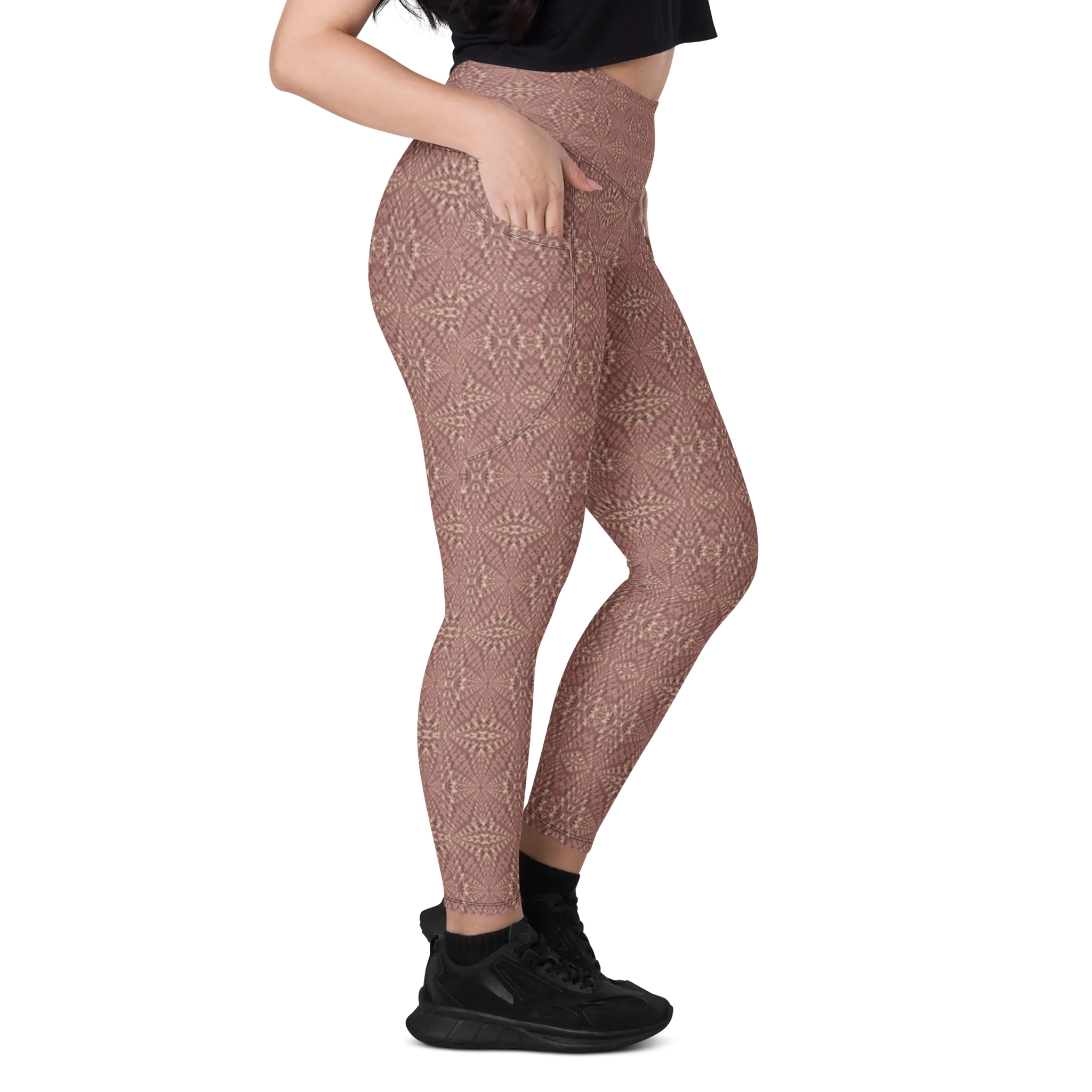 Recursia Fabrique Unknown Leggings With Pockets In Pink