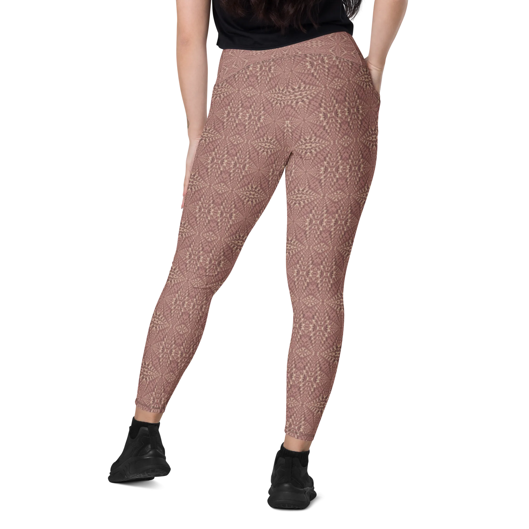 Recursia Fabrique Unknown Leggings With Pockets In Pink