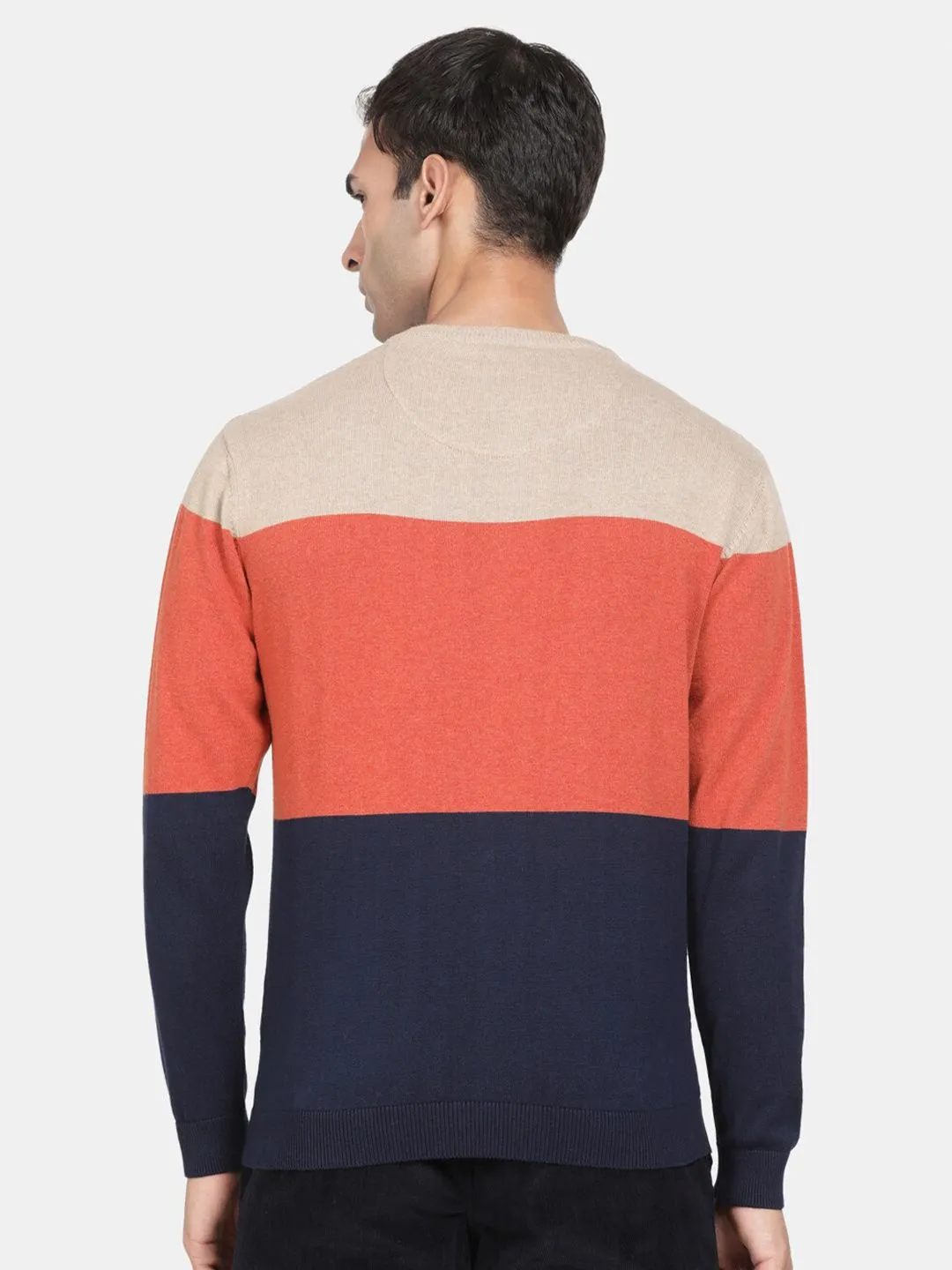 Round Neck Safari Melange Full Sleeve Pullover