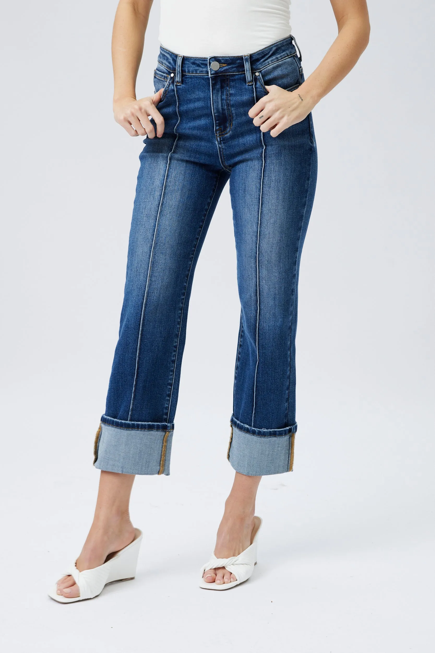 SALE - Scott Risen High Rise Straight Leg Jean