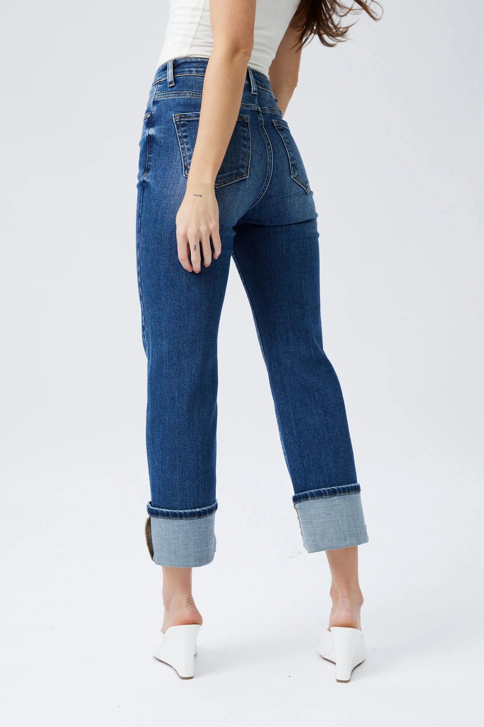SALE - Scott Risen High Rise Straight Leg Jean