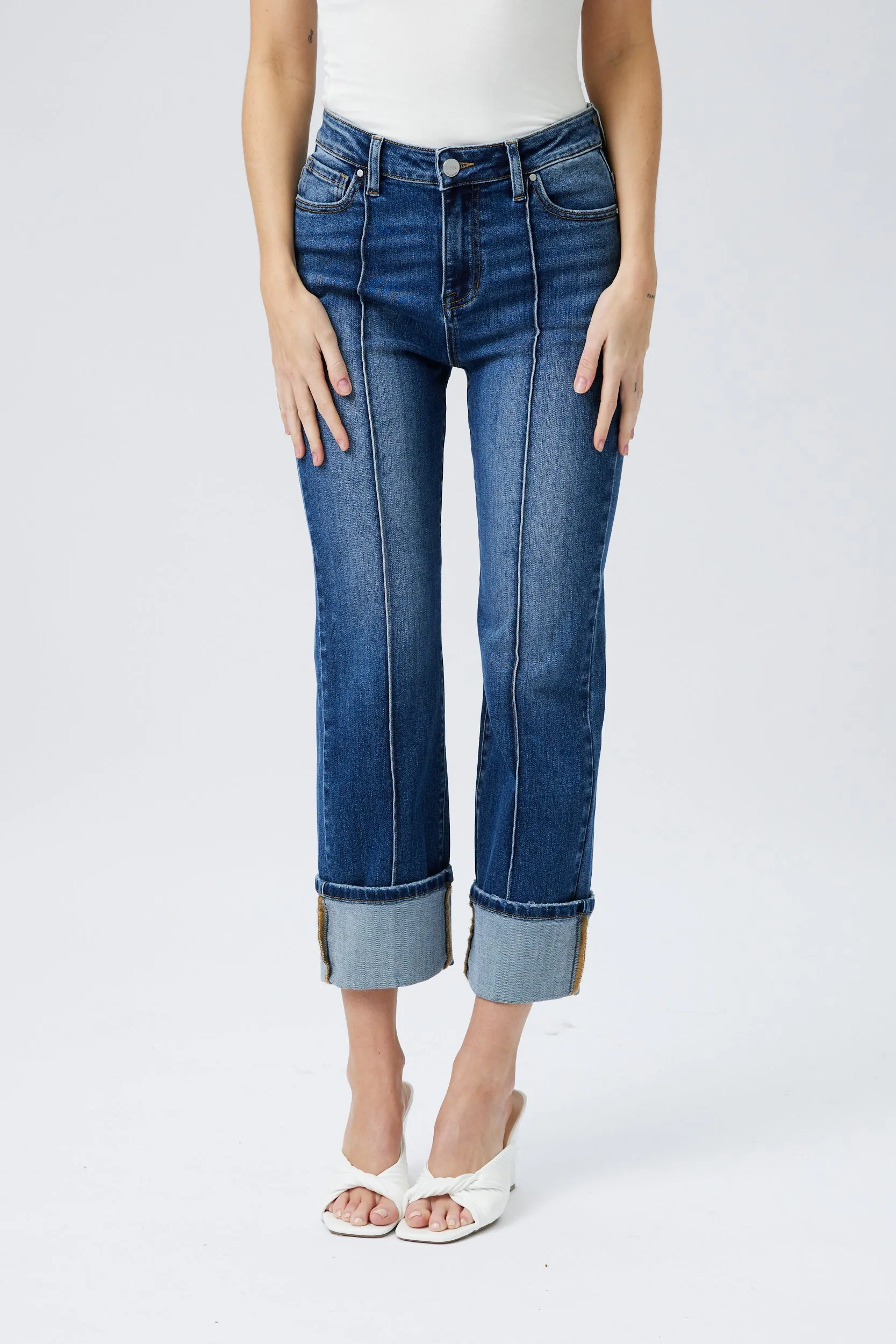SALE - Scott Risen High Rise Straight Leg Jean
