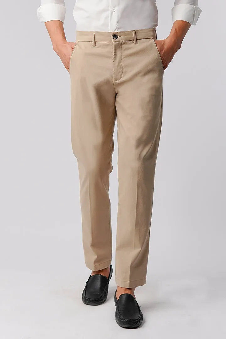 Straight Fit Chinos - Beige
