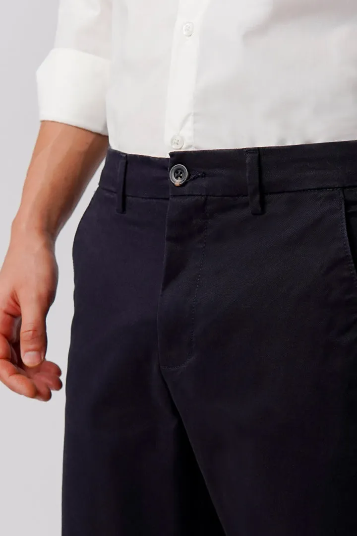 Straight Fit Chinos - Dark Blue