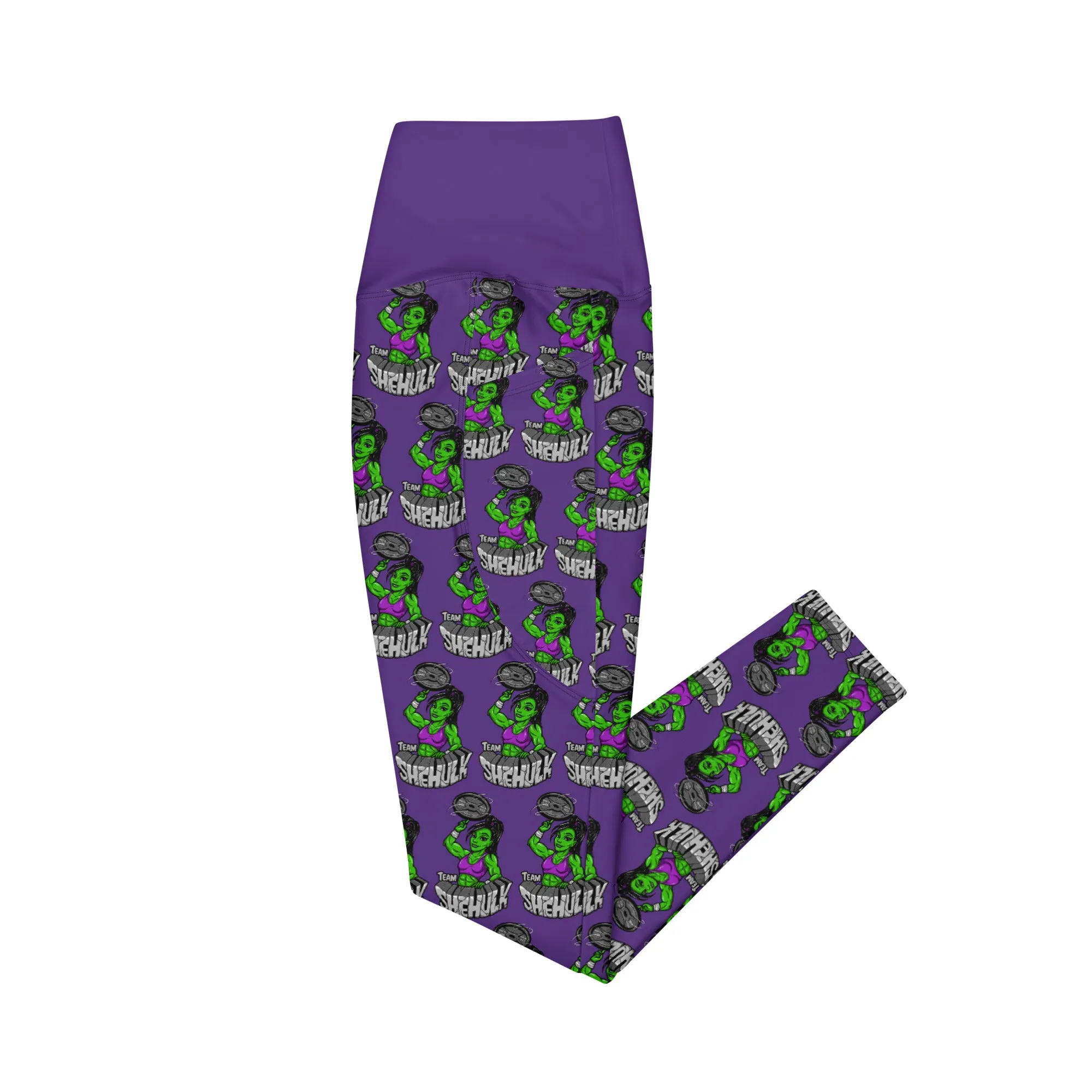 TEAM SHEHULK Leggings with pockets