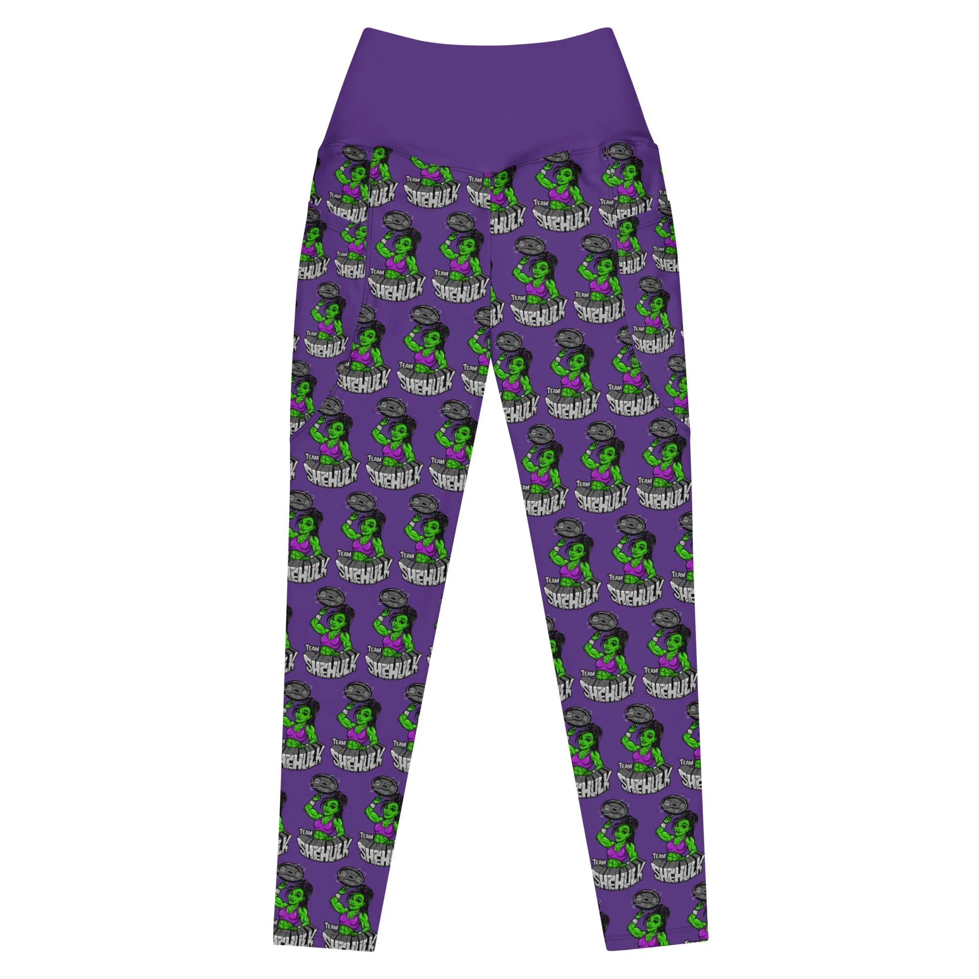 TEAM SHEHULK Leggings with pockets