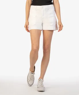 The Jane High Rise Patch Pocket Short Optic White