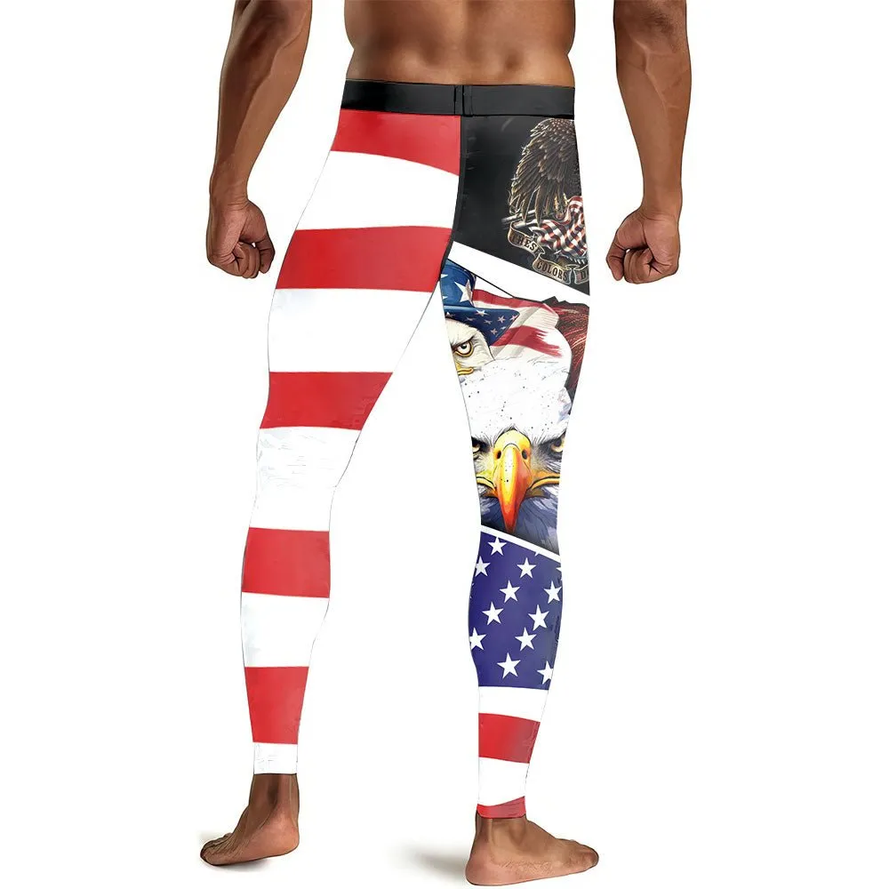 These Colors Don't Run Men's Compression Leggings